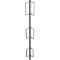 Gel�nderstolpe � 33,7 mm | til folde-stilladsbuk 'Compakt S' | Hj�rnegel�nderstolpe | galvaniseret